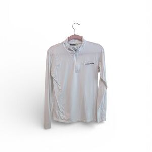 Players (golf) White Long-Sleeve Quarter-Zip Performance Shirt